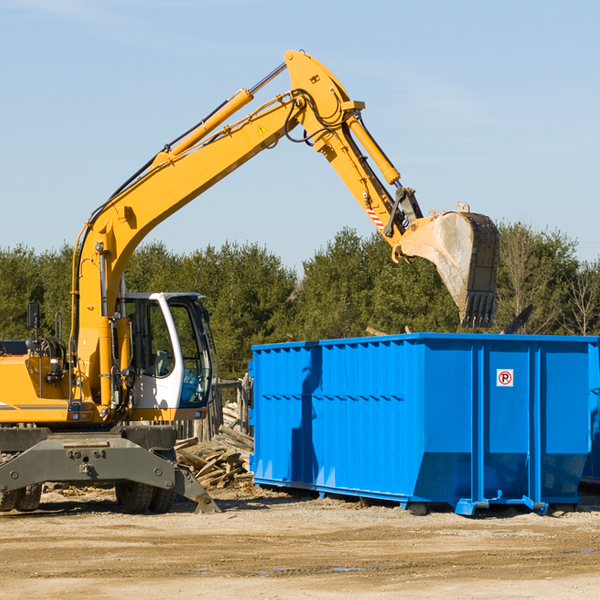 can i choose the location where the residential dumpster will be placed in Springwater WI